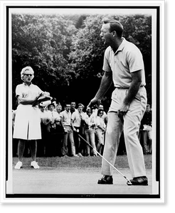Vintage Sports Photo - Arnold Palmer, grimacing after missing a putt