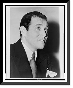 Historic Framed Print, [Bugsy" Siegel,  head-and-shoulders portrait,  facing right]",  17-7/8" x 21-7/8"