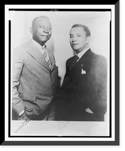 William Tubman and Edwin J. Barclay, half-length portrait, standing, Antique Poster