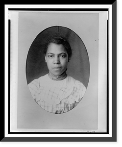 African American girl, head-and-shoulders portrait, facing front Classic, Historic Reproduction