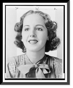 Historic Framed Print, [Doris Fisher, head-and-shoulders portrait facing front],  17-7/8" x 21-7/8"