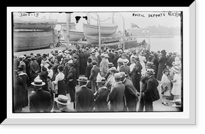 Historic Framed Print, BALTIC departs, 8/27/14,  17-7/8" x 21-7/8"