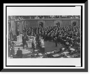 Opening ceremonies of the U.S. 59th Congress, 2nd session, 1906, with Speaker Joseph Cannon presiding Classic, Antique Poster
