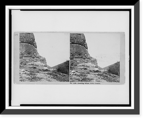 Historic Framed Print, Looking down Echo Canon,  17-7/8" x 21-7/8"