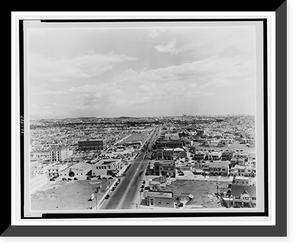 Historic Framed Print, Miracle Mile" east from Desmonds Lower",  17-7/8" x 21-7/8"