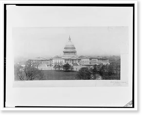Antique Architecture - Washington DC - Capitol Building at Washington