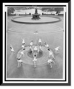 New York City Ballet practicing in Central Park, Vintage Poster
