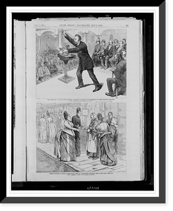 New York City - John Most, the anarchist, addressing a meeting of sympathizers at Cooper Institute, April 4th.from a sketch by a staff artist, Historic Reproduction