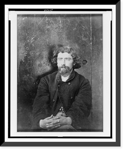 Historic Framed Print, [Hartman Richter, half-length portrait, seated, facing slightly left],  17-7/8" x 21-7/8"