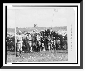 Historic Framed Print, Cuban soldiers, Guanabacoa, Cuba - 2,  17-7/8" x 21-7/8"