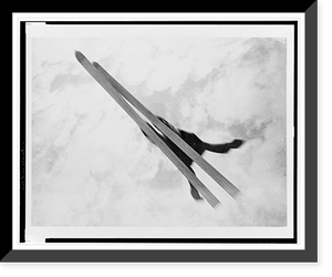 Historic Framed Print, Ski jump.Georgii Zel'ma.,  17-7/8" x 21-7/8"