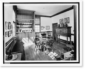 Black & White Photo - Taverns & Saloons - Bar Room, Raleigh Tavern