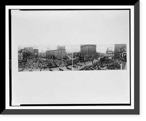 Historic Framed Print, Campus Martius, Detroit, during G.A.R. Parade, Sept. 2, 1914,  17-7/8" x 21-7/8"