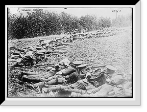 Historic Framed Print, Engl. Infantry,  17-7/8" x 21-7/8"