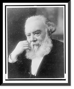Alexander Melville Bell, head-and-shoulders portrait, facing slightly left with right hand arm resting on cheek Classic, Antique Wall Art