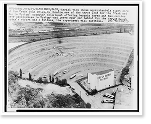 Historic Bird's Eye View - Cambridge, Massachusetts - Aerial view