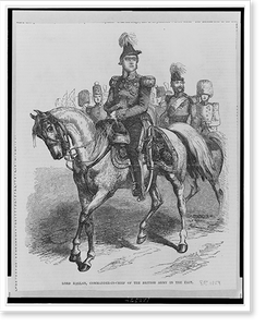 Vintage Military Print - Lord Raglan, Commander-in-Chief of the British
