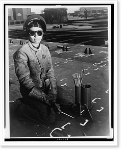 Vintage Landscape - Rosie the riveter, Mare Island Shipyard, CA