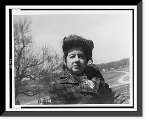 Historic Framed Print, [FSA staff member Pauline Wilson, head-and-shoulders portrait, out-of-doors],  17-7/8" x 21-7/8"