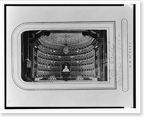 Vintage Building Photo - Interior view of the Teatro alla Scala, Milan
