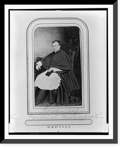 Joseph Fesch, Cardinal Buonaparte, full-length portrait, seated, facing slightly left, Antique Poster