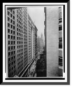 Historic Framed Print, American Express Bldg. and Broadway North,  17-7/8" x 21-7/8"