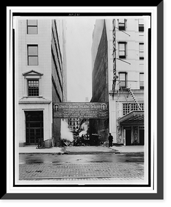 Historic Framed Print, Theatre at 226 West 42nd St., New York, N.Y..photograph by Underwood & Underwood.,  17-7/8" x 21-7/8"