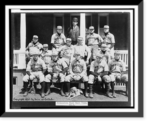 Historic Framed Print, Princeton Baseball Team,  17-7/8" x 21-7/8"