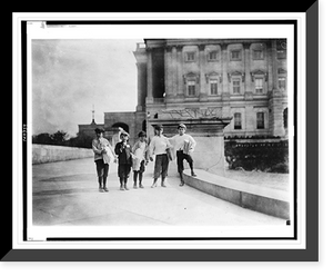 In comparison with governmental affairs newsies are small matters. This photo taken in the shadow of the National Capitol where the laws are made, Historic Print