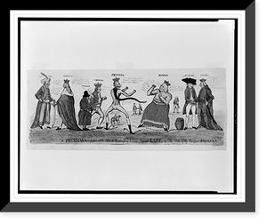 The Prussian prize-fighter and his allies attempting to tame imperial Kate, or, the state of the European bursiers, Vintage Print