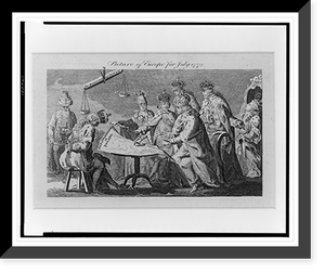 Picture of Europe for July 1772, Historic Print