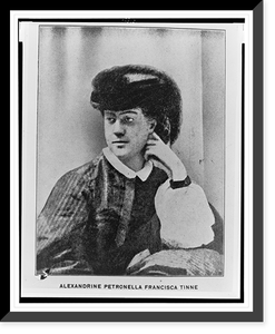 Alexandrine Petronella Francisca Tinne, half-length portrait, seated, facing left, Vintage Poster
