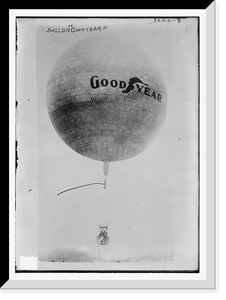 Historic Framed Print, Balloon GOOD YEAR,  17-7/8" x 21-7/8"