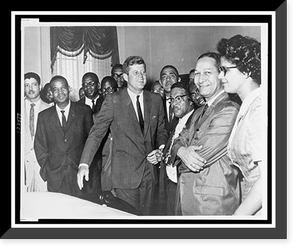 NAACP delegation visits the President at the White House on behalf of civil rights legislation, Historic Print