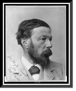 John Addington Symonds, head-and-shoulders portrait, facing right, Vintage Wall Art