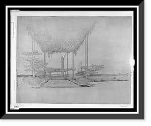 Paul Rudolph's penthouse apartment, 23 Beekman Place, New York City. Terrace. Perspective, Antique Wall Art