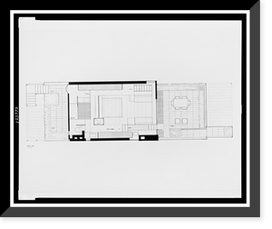 Paul Rudolph's penthouse apartment, 23 Beekman Place, New York City. Plan, fourth level. Photograph, Antique Wall Art