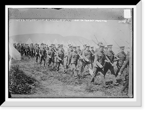 Val Cartier camp - Grenadier guards off to target practice, Historic Reproduction