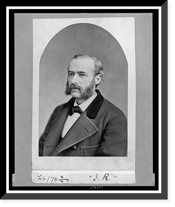 Historic Framed Print, [James Redpath, head-and-shoulders portrait, facing left],  17-7/8" x 21-7/8"