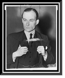 Werner von Clemm, half-length portrait, standing, facing slightly left, with thumbs tucked into vest, Vintage Print