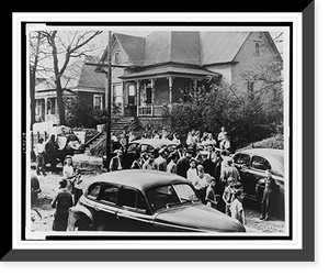 Historic Street Photo - Demonstration against integrated housing