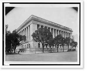 Vintage Americana Print - Washington, DC - Treasury annex