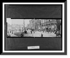 Historic Street Photo - Boston, Massachusetts - Street scene