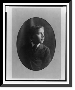African American boy, head-and-shoulders portrait, facing right, Antique Wall Art
