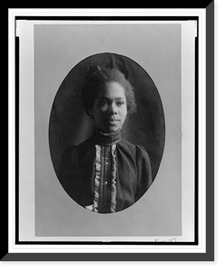 African American woman, half-length portrait, facing front, Vintage Print