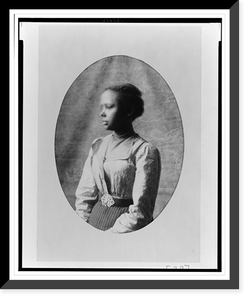 African American woman, half-length portrait, facing left - 2 Classic, Antique Wall Art