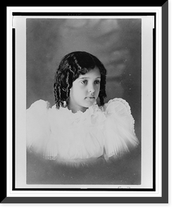 African American girl, head-and-shoulders portrait, facing right - 2, Vintage Wall Art
