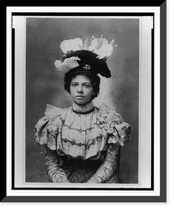 African American woman, half-length portrait, wearing hat, facing front Classic, Antique Wall Art
