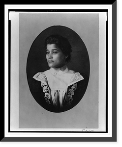 African American woman, head-and-shoulders portrait, facing left - 7 Classic, Historic Print
