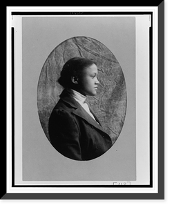 African American woman, half-length portrait, right profile Classic, Antique Poster